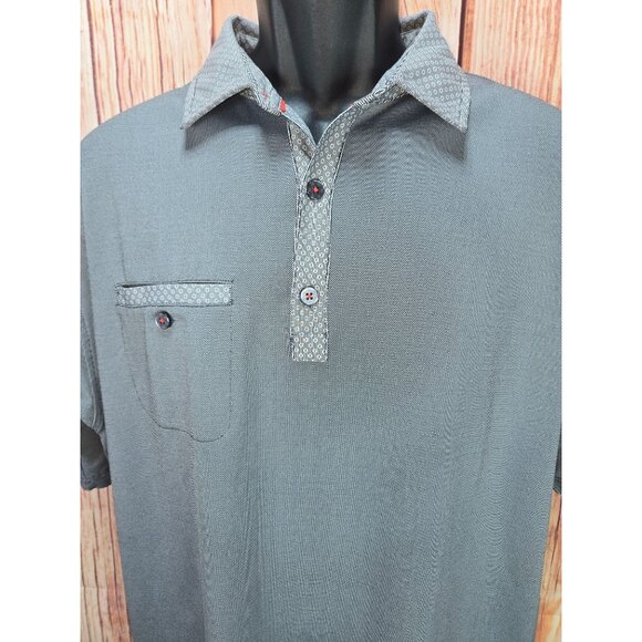 Footjoy FJ Golf Mens Athletic Fit Polo Large Solid Lisle - Picture 3 of 7